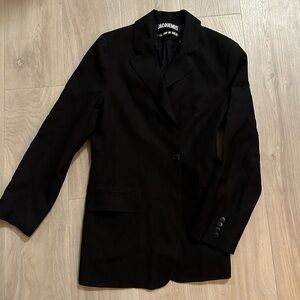 Jacquemus black blazer le coup de soleil linen blazer size 40